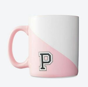 Victoria Secret pink new MONOGRAM OVERSIZED MUG